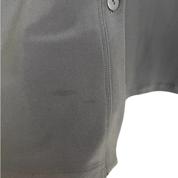 Sympli Button Front Stretch Jersey Long Sleeve Tunic Top Dark Gray Size 10 - Picture 13 of 13